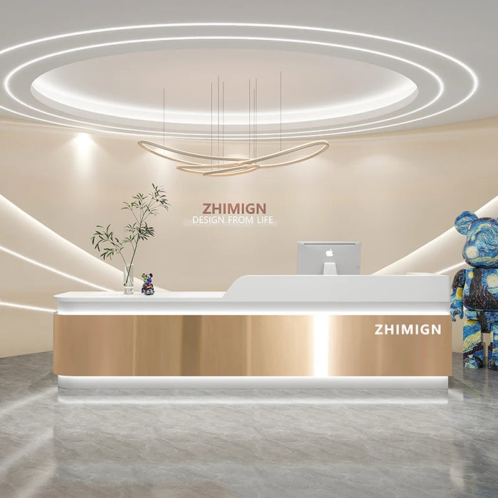 Office Front Reception Desks Cashier Shop Checkout Service Reception Desks Commercial Bancone Reception Minimalist Furniture