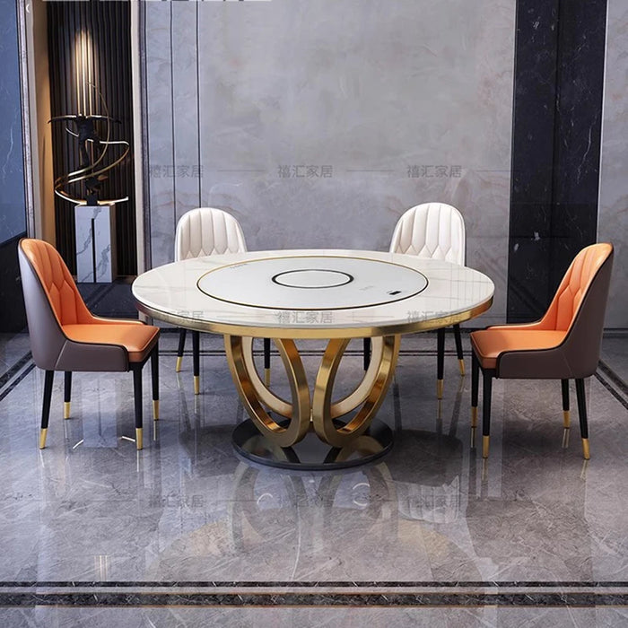 Modern Dining Room Set Gold Combination Living Room Nordic Dining Table Designer Conjuntos De Salas De Jantar Kitchen Furniture