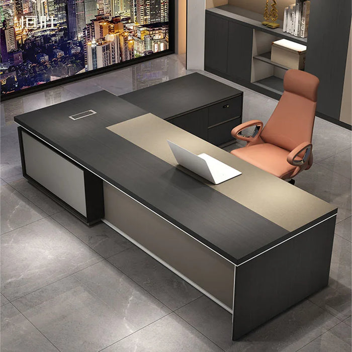 Modern Luxury Office Desks Drawers Vanity Setup Gaming Corner Reception Executive Work Converter Mesa Escritorio Desk Supplies