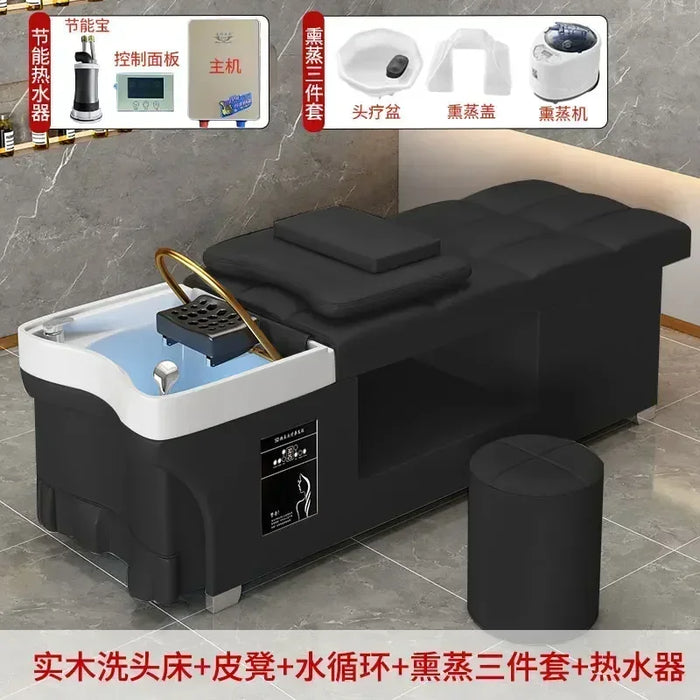 Water Circulation Shampo Chair Therapy Comfort Shower Head Massage Hair Wash Bed Lounge Silla Peluqueria Salon Furniture