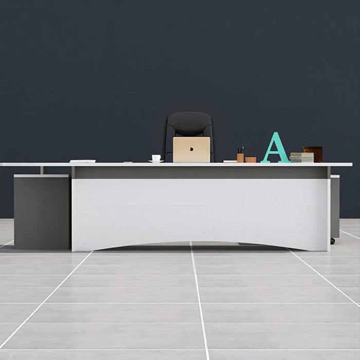 Luxury Cheap Office Desk Drawers Writing Storage Drafting Filing Console Office Desk School Scrivania Angolare Furniture HDH