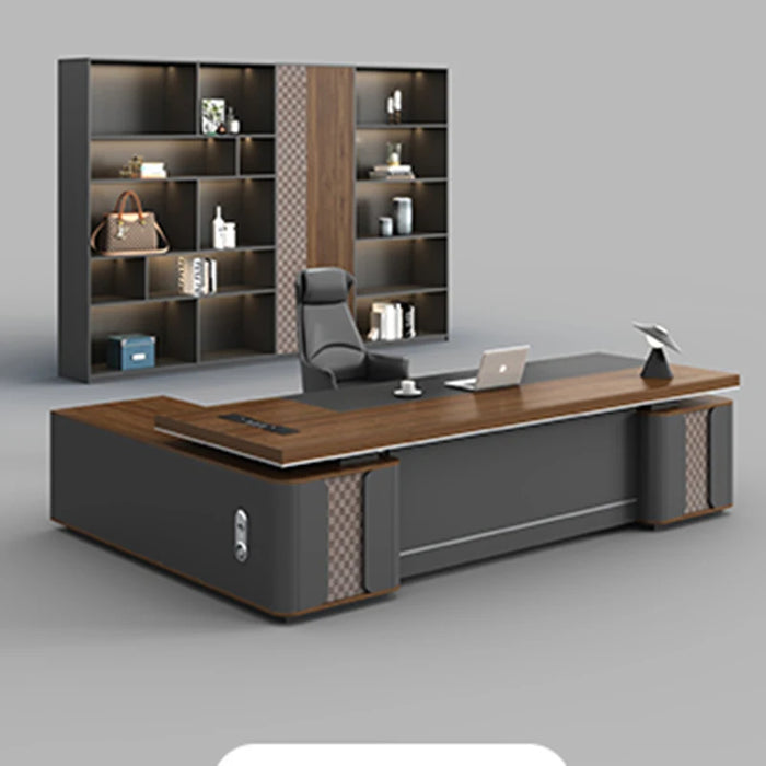 Boss Desk Simple Modern Combination Executive Desks And Chairs Manager Office Furniture Luxurious Office Desk Light Luxurious