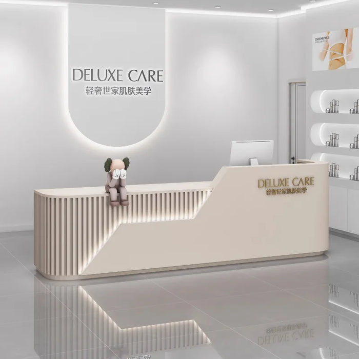 Beauty Store Reception Desks Luxury Mobile Cabinet Hotel Commercial Reception Desks Conference Recepcion Para Negocio Furniture