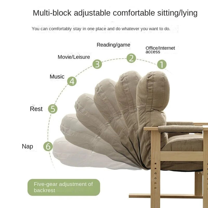 Furniture Lying Reclining Chair Computer Chair Home Chaise Lounge Dormitory Desk Office Single Arm Chair Bedroom Couch Sofas Bed