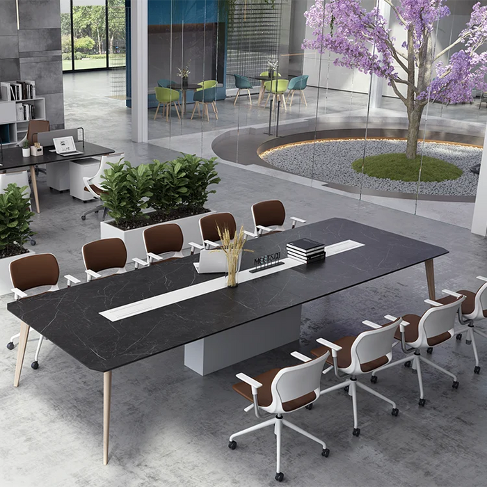 Space Collocation Modern Commercial Furniture MDF Melamine Wooden Office Conference Table for Boardroom