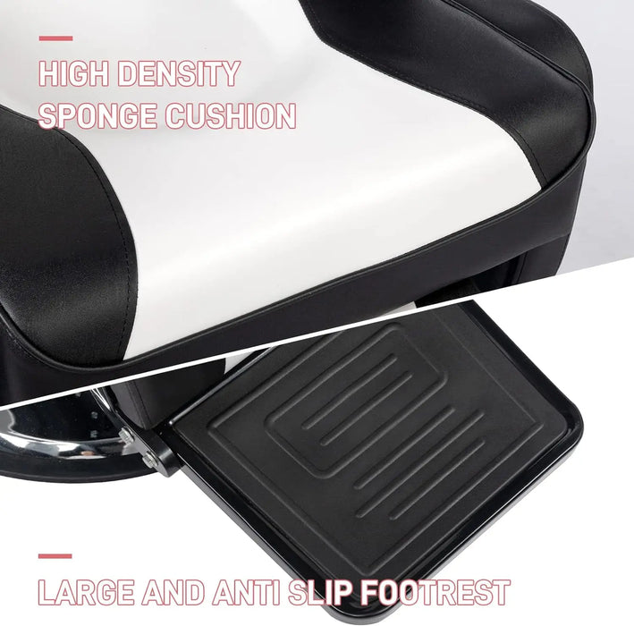 All Purpose Hydraulic Barber Chair Recline 360 Degree Swivel Height Adjustable Heavy Duty Hairdresser Chair Beauty Salon Spa Tat