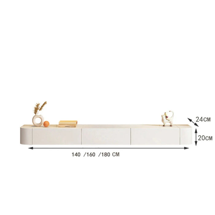 Modern Living Room Furniture TV Stands for Small Apartment Solid Wood Suspended TV Cabinet Household Wall-mounted TV Cabinet