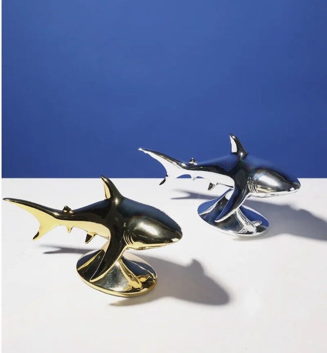 31CM modern Creative shark resin Ornaments Living Room Office Desk Home Decoration Resin Crafts High File  Business Gifts