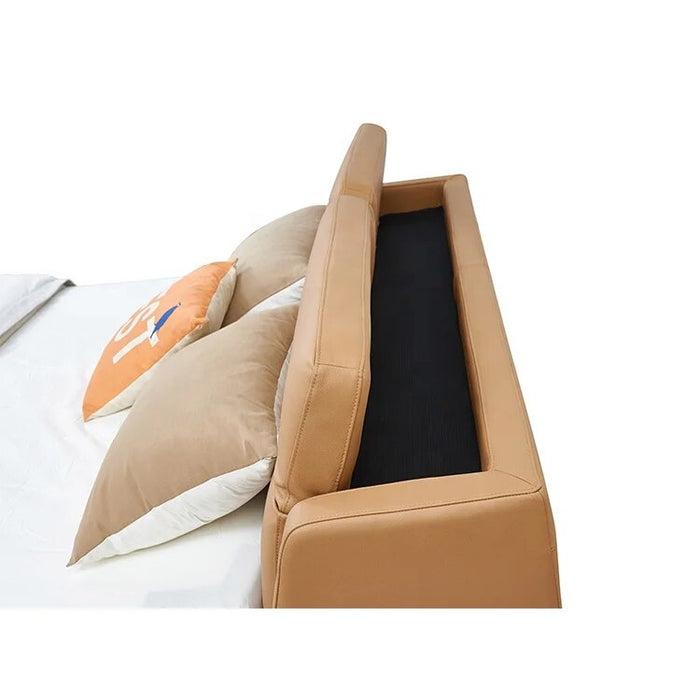 Australia Luxury Hotel Bedding Bedroom Furniture Set Modern King Size Leather Bed Soft Up-holstered Beds Glam