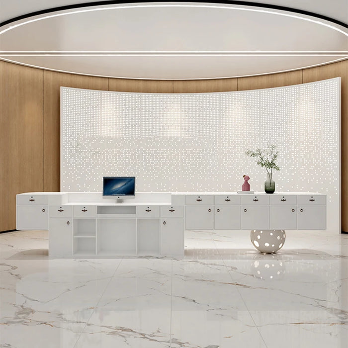 Modern Office Front Desk Beauty Salon Hotel Clinic Spa Reception Desk Supermarket Beauty Mostrador Recepcion Shop Furniture
