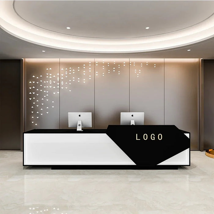 Office Store Reception Desks Counter Mobile Luxury Modern Office Podium Reception Desks Table Comptoir Magasin Salon Furniture