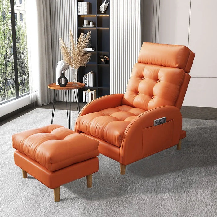 Single Break Living Room Sofas Lazy Back Adjustable Recliner Sofa Nordic Luxury Chair Divani Da Soggiorno Home Furniture WK50SF