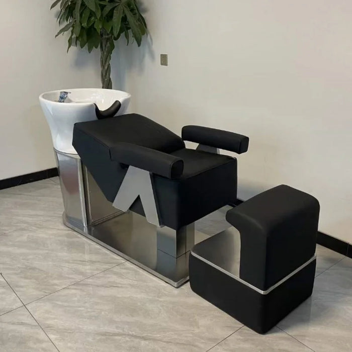 Ergonomics Lounge Shampoo Bed Comfort Massage Beauty Salon Head Spa Equipment Barber Shop Massageador Salon Equipment LJ50SC