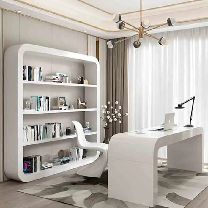 White Reception Office Desks Executive Study Floor Modern Office Desks Writing Conference Scrivania Ufficio Lavoro Furnitures