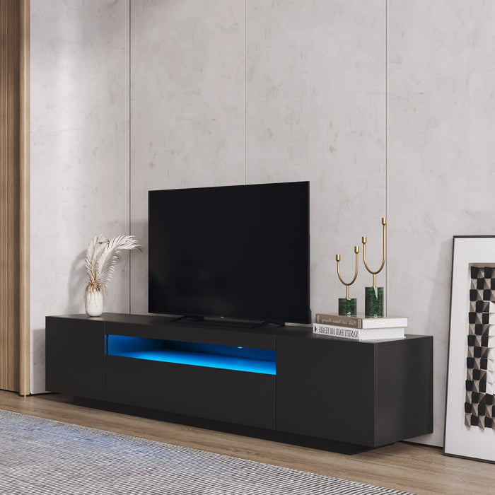 TV Cabinet Wholesale,  TV Stand with Lights, Modern LED TV Cabinet with Storage Drawers, Living Room Entertainment Center Media