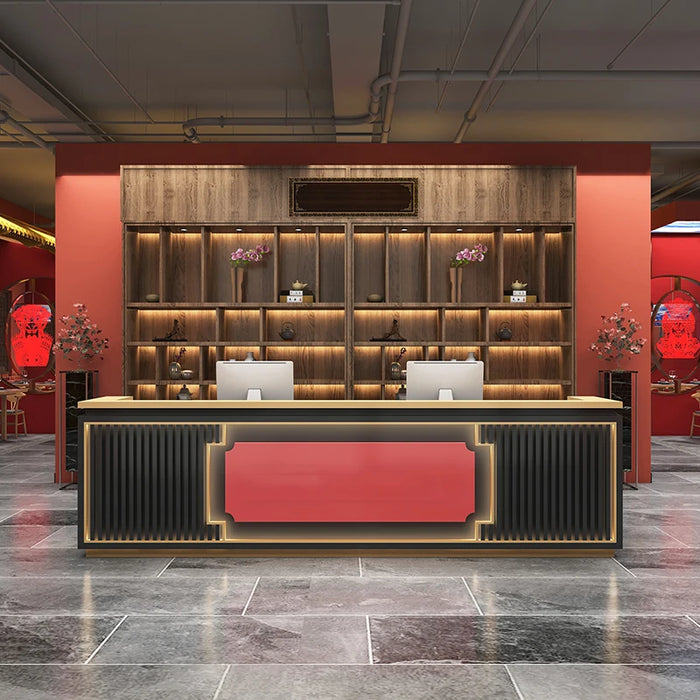 Beauty Salon Spa Reception Desk Cash Luxury Hotel Cashier Bar Counter Shop Retail Store Theke Rezeption Commercial Furniture