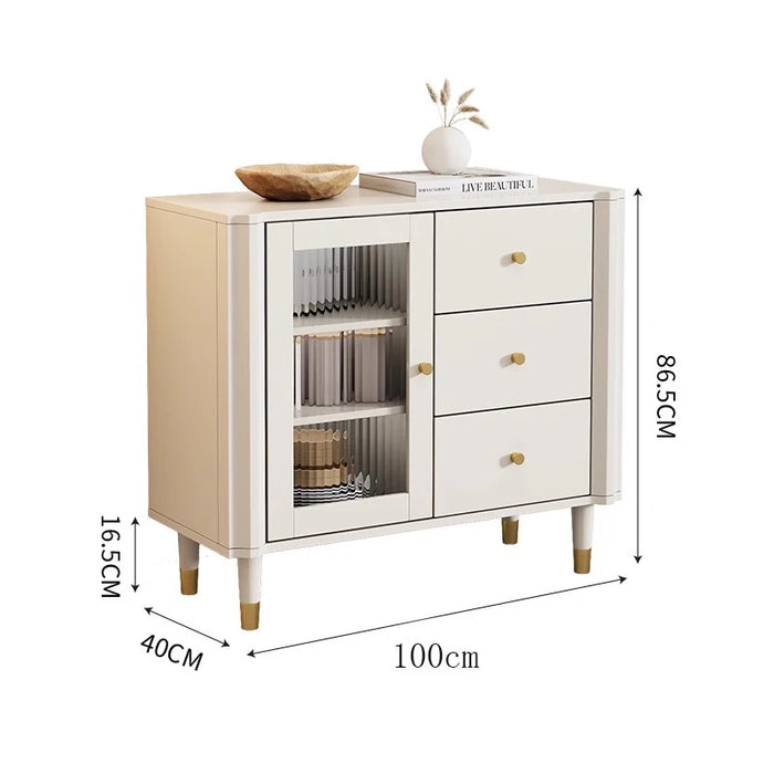 Luxury Rustic Sideboard Buffet Storage Drawer Modular Shelves Traditional Sideboard Industrial Table De Chevet Furniture HDH