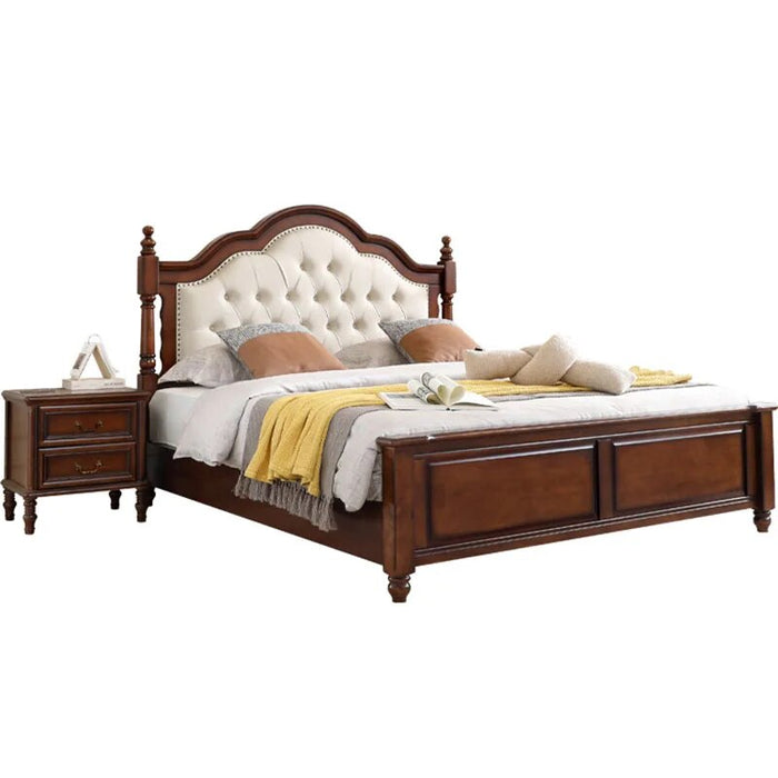 Upholstery Villa Double Bed Designer Glamorous Modern King Size Bed Frame Storage Safe Sleeping Cama Box Casal Furnitures
