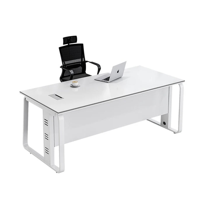 Boss Minimalist Office Desk White Unique Executive Reception Computer Desks Luxury Secretary Mesa Escritorio Mesa Escritorio