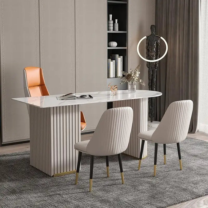 Italian Rectangle Modern Dining Table Nordic White Kitchen Relax Dining Table Restaurant Mobile Mesas De Comedor Home Furnitures