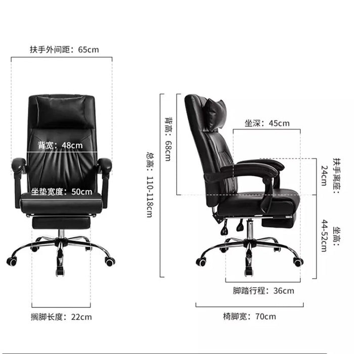 Wheels Ergonomic Office Chair Glides Gaming Luxury Office Chair Comfy Aesthetic Home Sillas De Oficina Interior Decoration