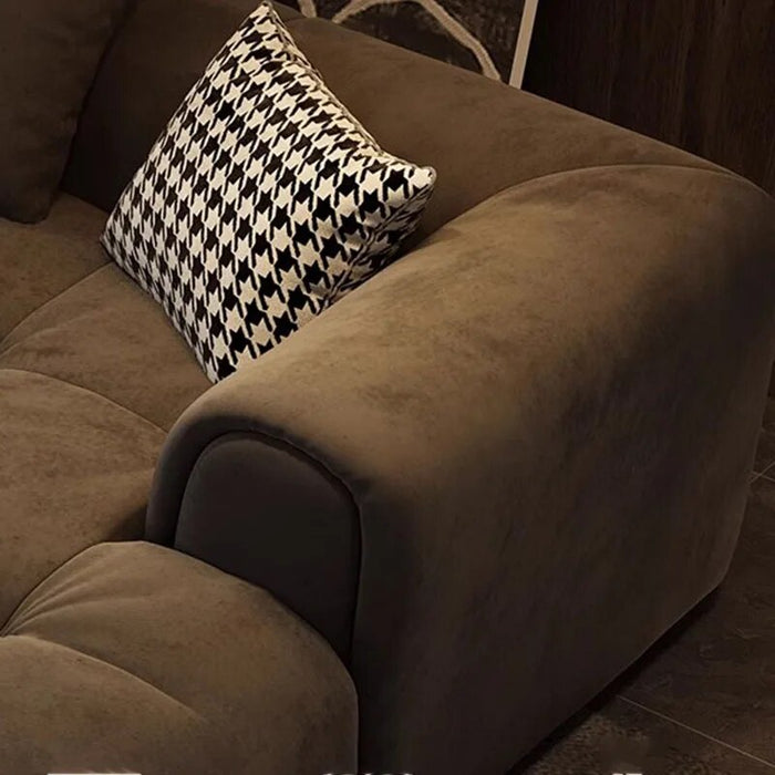 L Shape Adults Living Room Sofa Italian Luxury Nordic Couch Set Living Room Sofa Wood Legs Modern Divani Soggiorno Furnitures