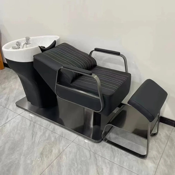 Ergonomics Lounge Shampoo Bed Comfort Massage Beauty Salon Head Spa Equipment Barber Shop Massageador Salon Equipment LJ50SC