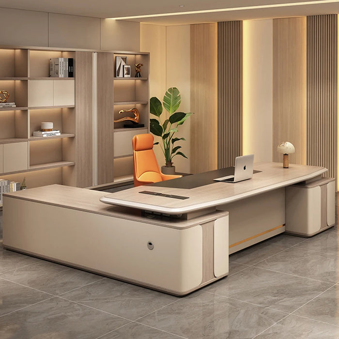 Drawers Desktop Office Desk Writing Meeting Executive Bedroom Office Desk Conference Scrivanie Per Ufficio Luxury Furniture