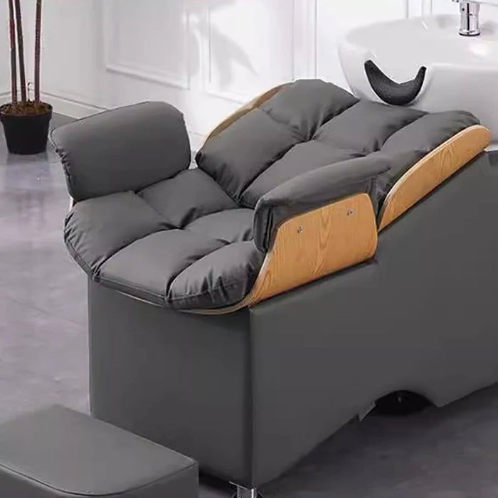 Shaving Hair Washing Bed Massage Beauty Salon Simple Hairdresser Chair Shampoo Nursing Kappers Stoel Hairsalon Furniture CY50XT