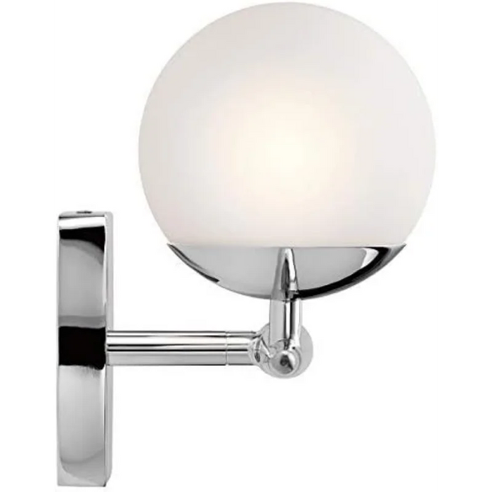 Kichler Jasper 24.5" Halogen Vanity Light in Chrome, 3-Light Mid Century Bathroom Glass, (24.5" W x 7.75" H)