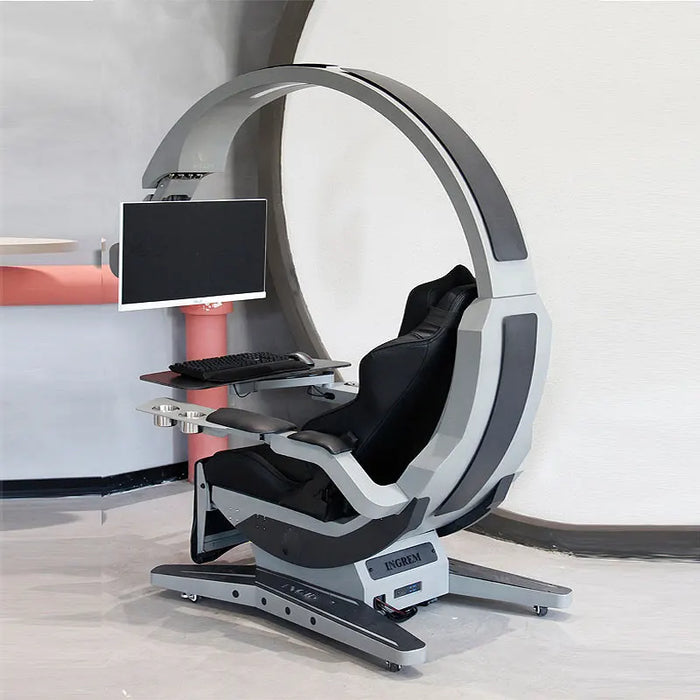 Luxury Gaming Gamer Computer Chair Massage pu Leather led Black White Pink Scorpion Racing Gaming Chair with Footres