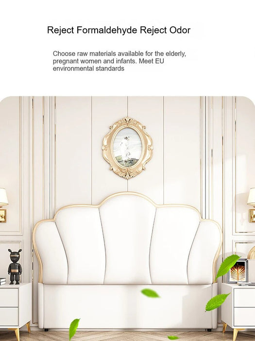 Modern Wooden Luxury Leather Headboard For Double Size Bed Headboards 150 Or 135 And 180 Children's Or Aldult Bedroom Furniture