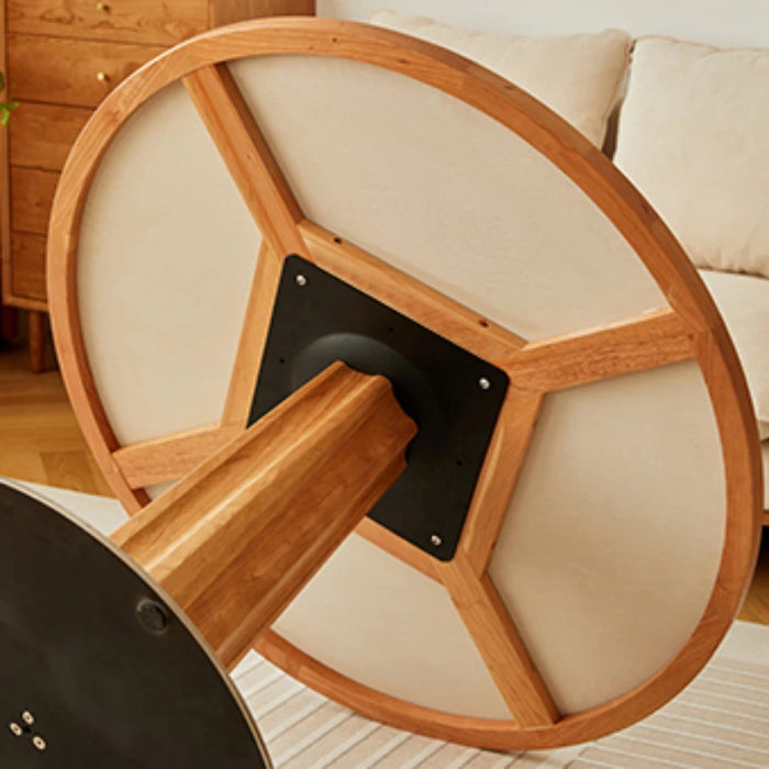 Thickened Rockboard Dining Tables Household Round Wood Nordic Simplicity Dining Tables Mesa Comedor Restaurant Furniture QF50DT