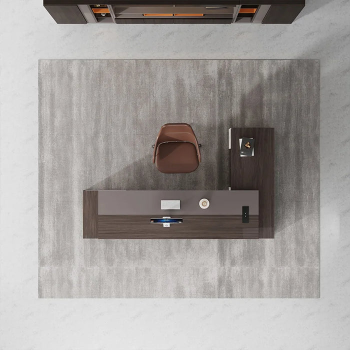 Simple modern office large shift desk office furniture desk chair combination