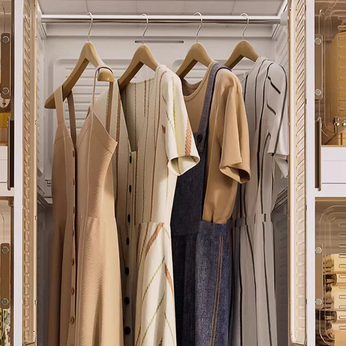 Simple Room Clothing Rack Wardrobes Foldable Modern Display Plastic Cabinets Living Room Mobile Guarda Roupa Furniture Bedroom