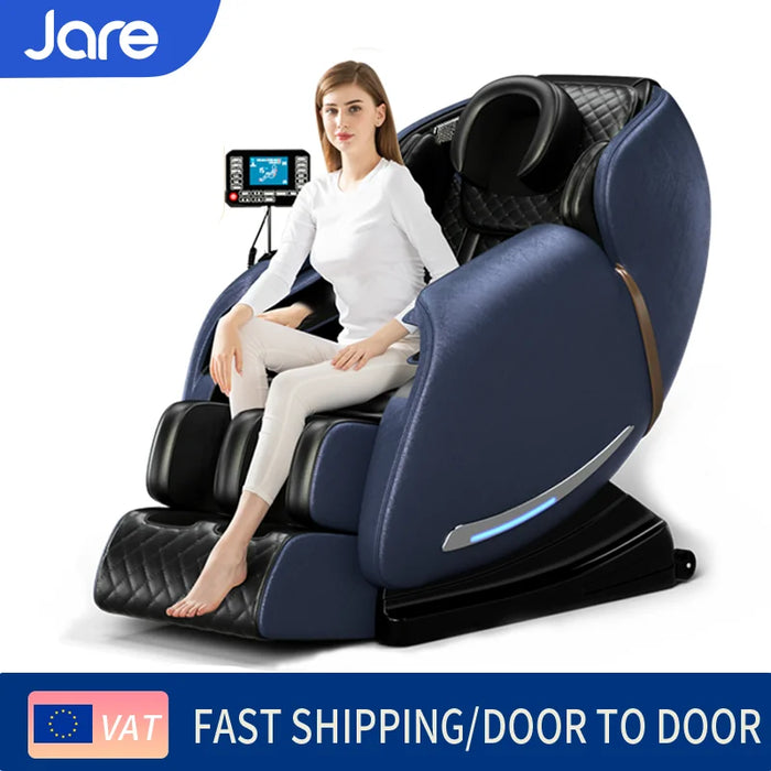 Jare S6 Newest Full Body 4D Electric Luxury Massage Chair SL Track Manipulator Zero Gravity Electric Telescopic Calf