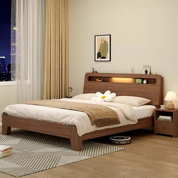 Wooden Bedroom Bed Frame Luxury Double Children King Size Bed Storage Multifunctional Beauty Sleeping Muebles Modern Furniture