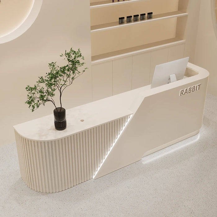 Salon Beauty Reception Desk Front Counter Office Modern Office Reception Desk Cashier Mostrador Recepcion Commercial Furniture