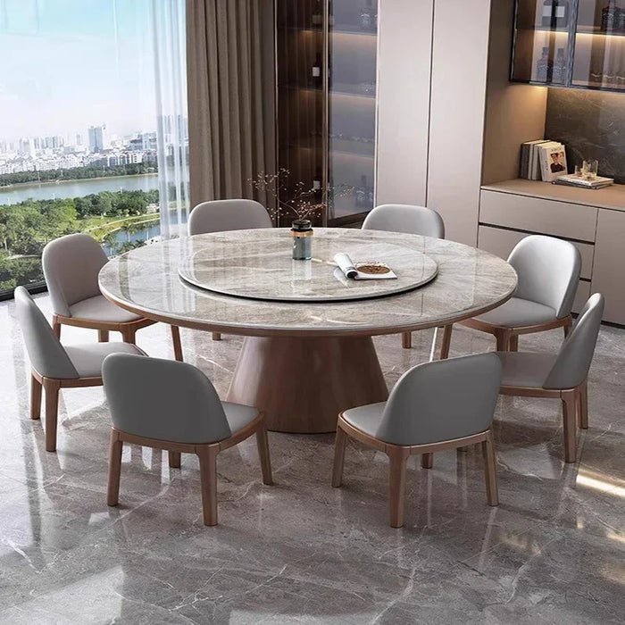 Nordic Designer Dining Table Mobile Living Room Combination Round Table Modern Conjuntos De Salas De Jantar Home Furniture