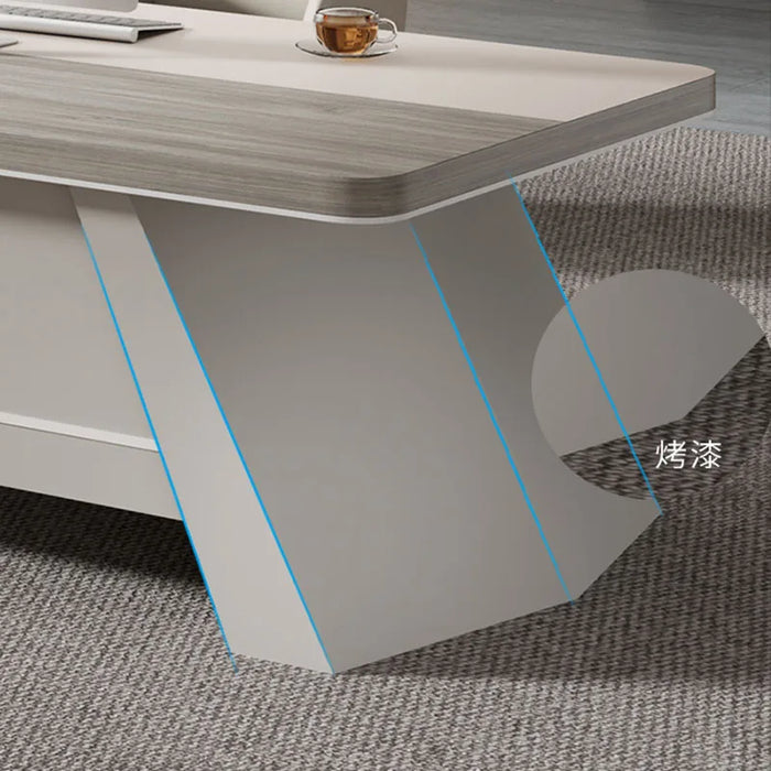 Modern Office Desk Executive Writing L Shaped Conference Wooden Console Shelves Standing Escritorio Gaming Office Furniture