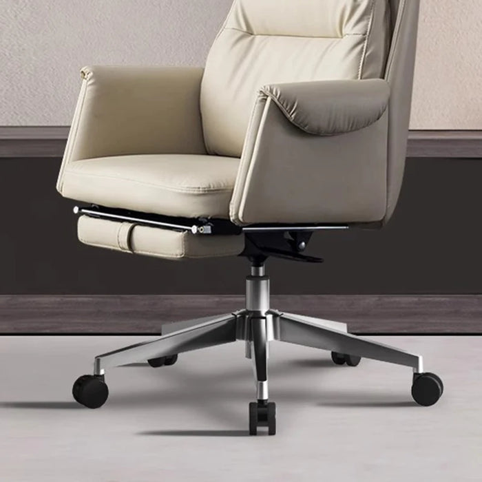 Leather Office Ergonomic Chair Swivel Accent Reading Mobile Modern Luxury Chair Rolling Nordic Meubles De Salon Office Furniture