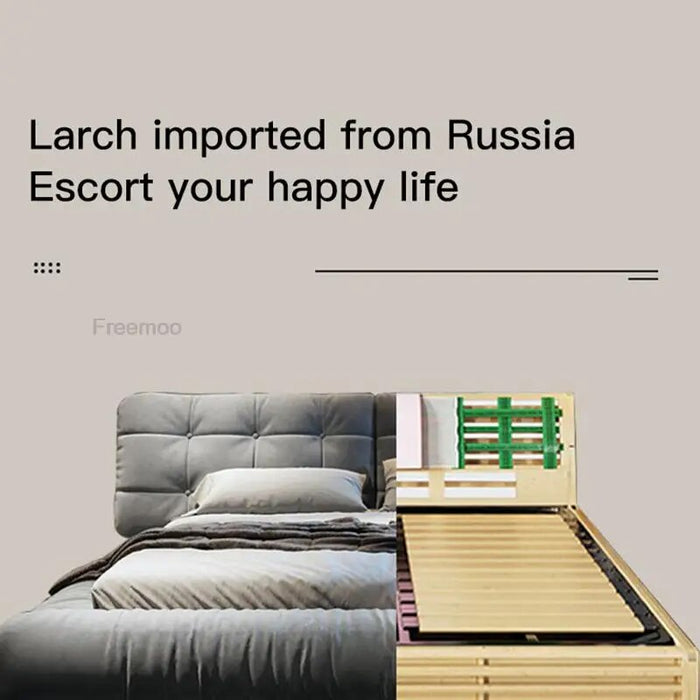 Modern Minimalist Double Bed Bedroom Furniture King Size Bed Technology Frosted Cloth Queen Size Frame Home Furniture