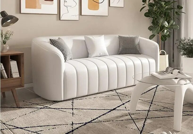 Packaged reception lounge hairdressing shop clothing shop milk tea shop card seat office three person small sofa