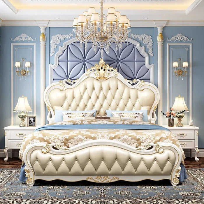 Nordic Unique Bedrooms Bed Under Storage Queen Cheap Upholstered King Bed Luxury Princess Letto Matrimoniale Bedroom Furniture