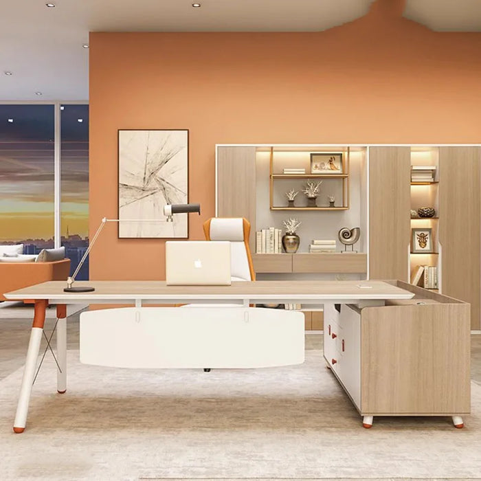 Filing Study Office Desk Monitor Writing Luxury Standing Executive Workflow Office Desk School Silla Escritorio Furniture HDH