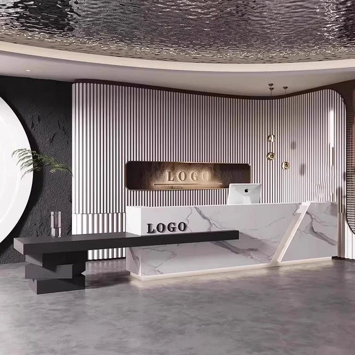 Restaurant Spa Reception Desks Supermarket Hotel Register Shop Counter Cashier Beauty Mostrador Recepcion Commercial Furniture