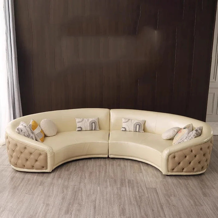 Sectional Modern Living Room Sofas Corner Bubble Curved Leather Living Room Sofas Nordic European Sofas Camas Home Furniture