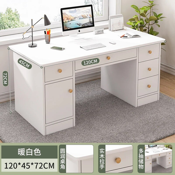 small Study computer desks Writing Storage Organizer modern computer desks with drawers console bureau meuble home furniture HY