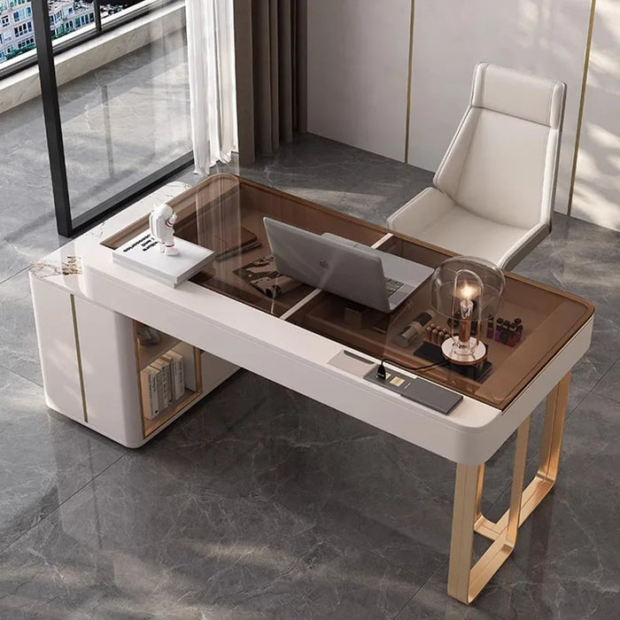 Meeting Office Desk Shelves Console Coffee Extender Writing Desk Foldable Decorations Scrivanie Per Ufficio Luxury Furniture