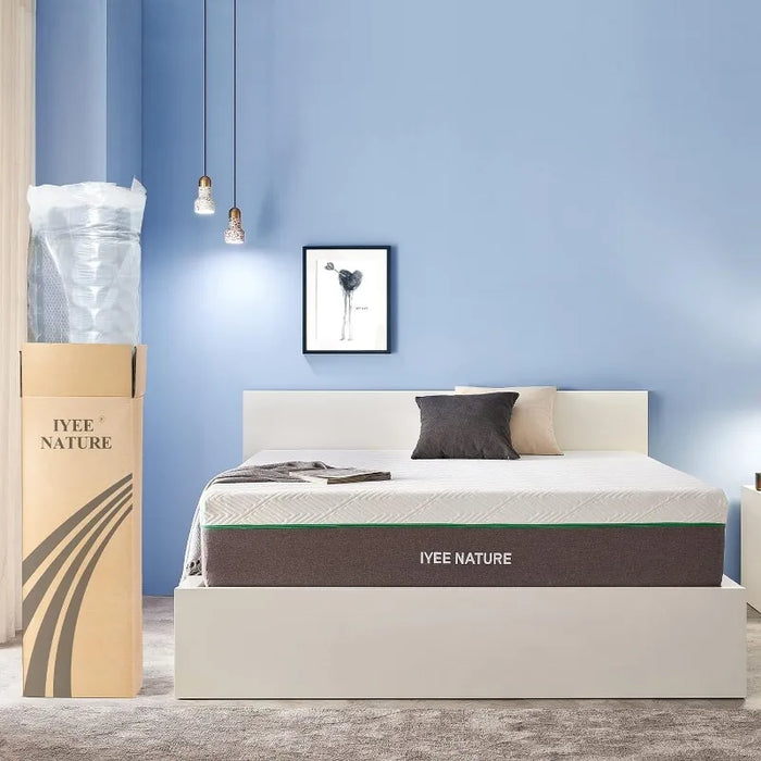 Queen Size Mattress, 10 Inch Cooling-Gel Memory Foam Mattress Bed in A Box, 80”*60”*10”Medium Floor Mattress Bedroom Furniture